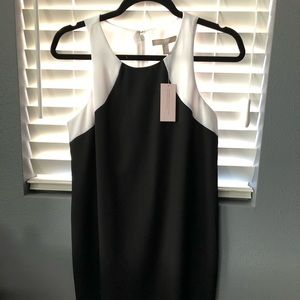 BR Factory black and white shift dress